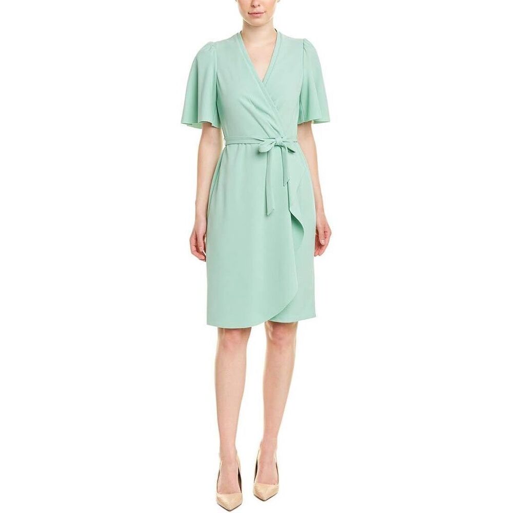 Donna Morgan Women's Crepe‎ Faux Wrap Dress